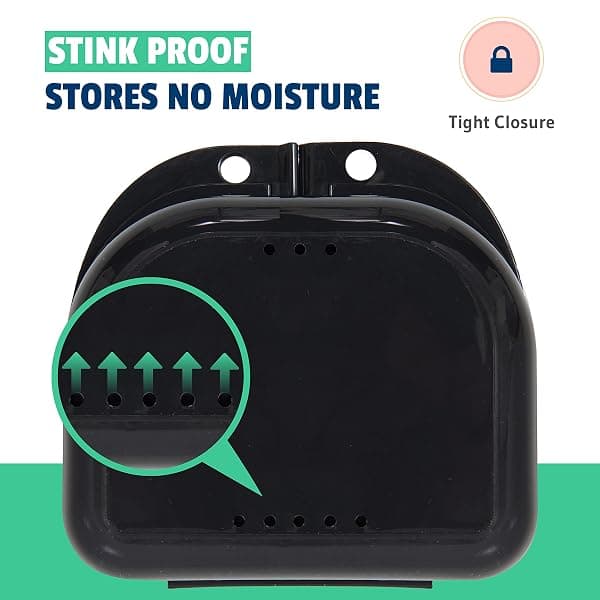 Mrs. Odonto Vented Retainer Case, Black, 2-Pack — view 4 of 4