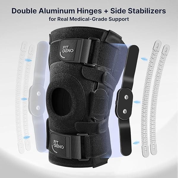 Fit Geno Hinged Knee Brace, Side Stabilizers — view 2 of 4