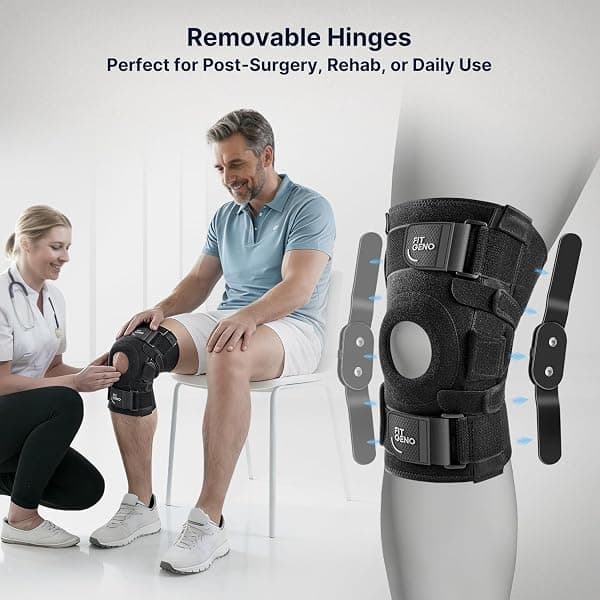 Fit Geno Hinged Knee Brace, Side Stabilizers — view 3 of 4