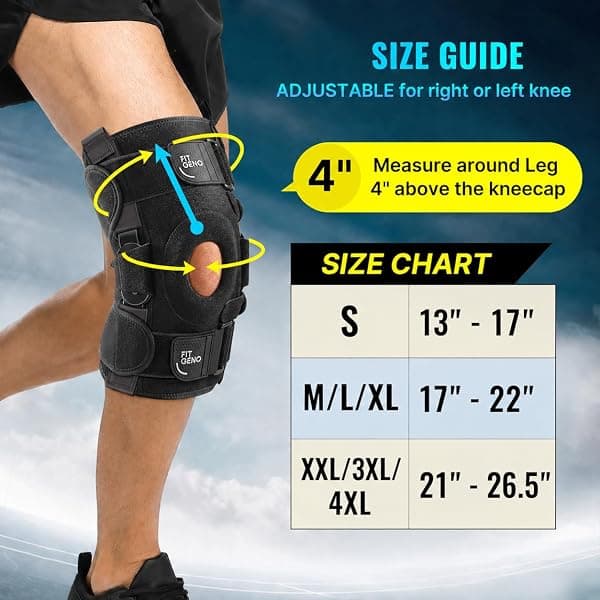 Fit Geno Hinged Knee Brace, Side Stabilizers — view 4 of 4