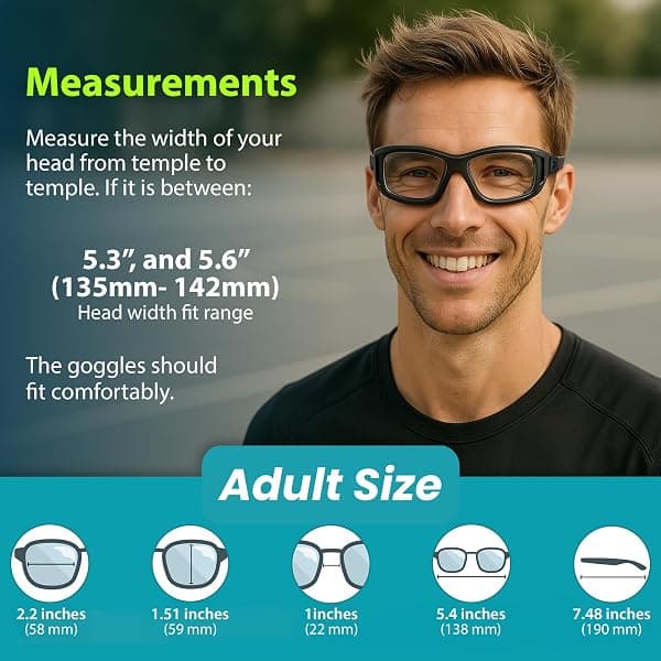Blue Cut Anti-Fog Sports Goggles, Black — view 4 of 4