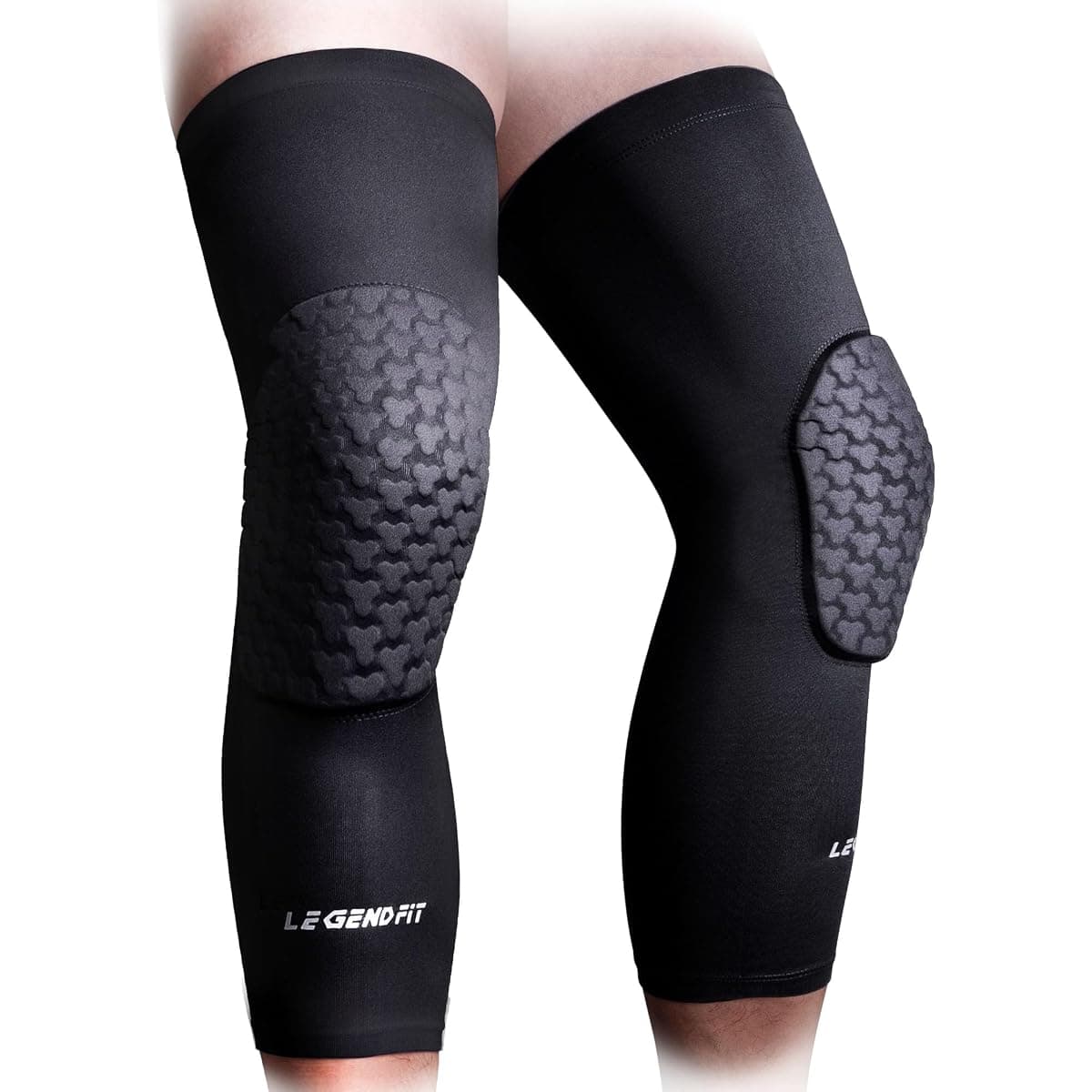 Legendfit Padded Knee Sleeves, Black, Medium