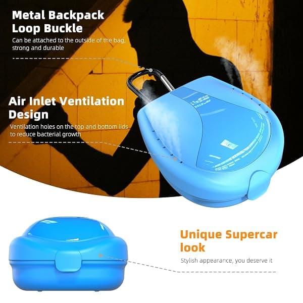 BVN Sports Mouthguard Case, Blue — view 4 of 4