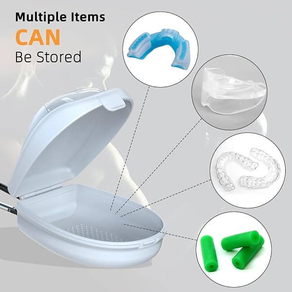 ARGOMAX Mouthguard Case with Clip, White — view 4 of 4