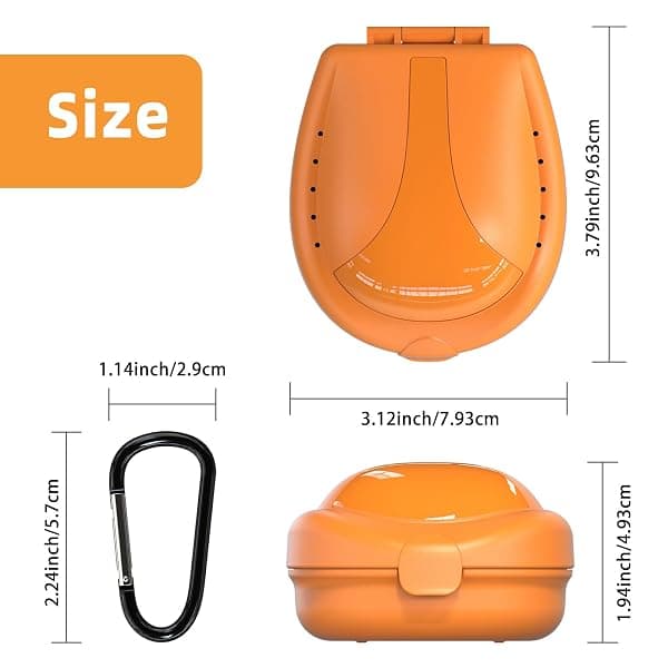 ARGOMAX Vented Mouthguard Case, Orange — view 2 of 4