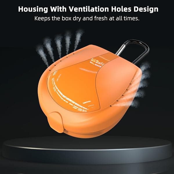 ARGOMAX Vented Mouthguard Case, Orange — view 3 of 4