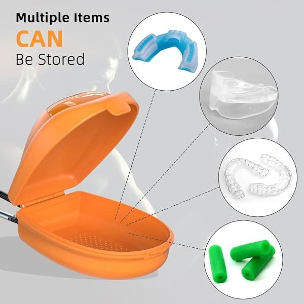 ARGOMAX Vented Mouthguard Case, Orange — view 4 of 4