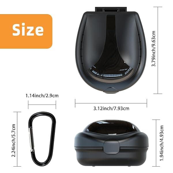 ARGOMAX Sports Mouthguard Case, Black — view 2 of 4
