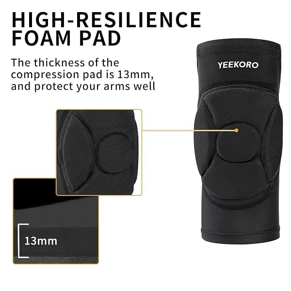 YEEKORO Youth Padded Elbow Sleeves, Medium — view 3 of 4