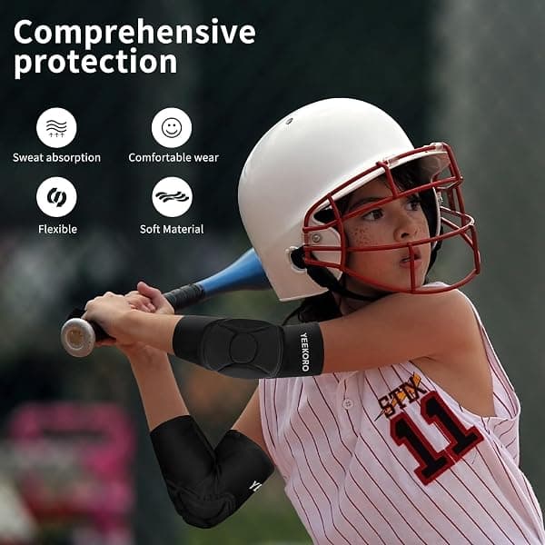 YEEKORO Youth Padded Elbow Sleeves, Medium — view 4 of 4