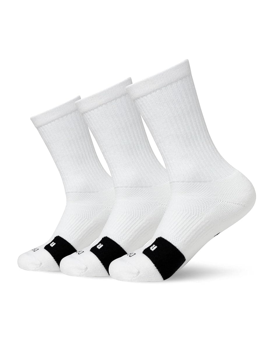 Nike Everyday Crew Basketball Socks, 3 Pairs, Large