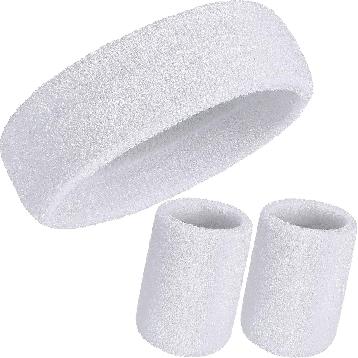 Willbond Headband and Wristband Set, 3 Pieces