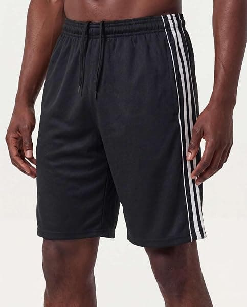 Real Essentials Mesh Shorts, 9 in, 5-Pack, Large — view 2 of 4