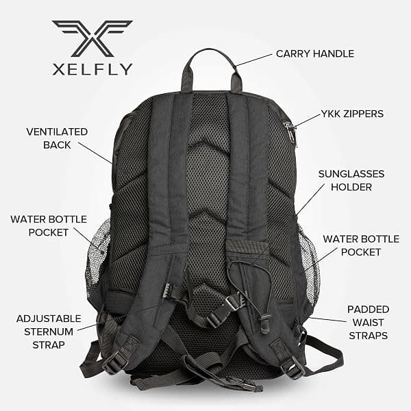 Xelfly Basketball Backpack, 25 L, Ball Compartment — view 2 of 4