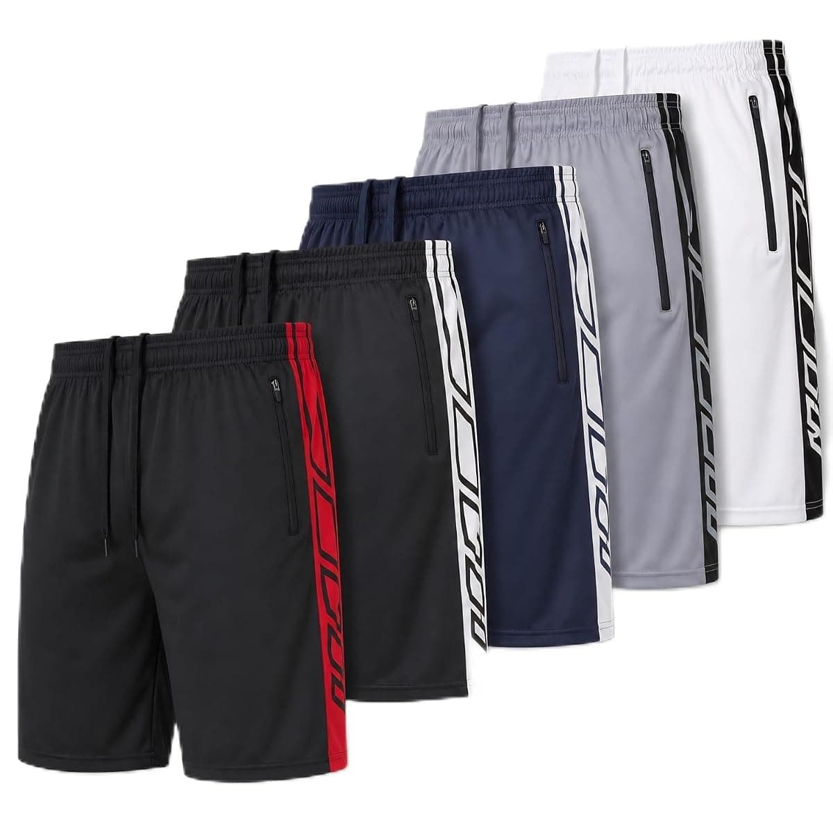Ultra Performance Shorts, 10 in, 5-Pack, Large