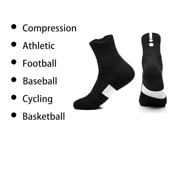 Yoknatt Cushioned Basketball Crew Socks, Four-Pack — view 2 of 4
