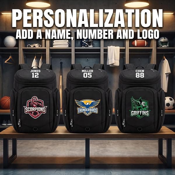 Claycosports Custom Sports Backpack, 5 Pockets — view 3 of 4