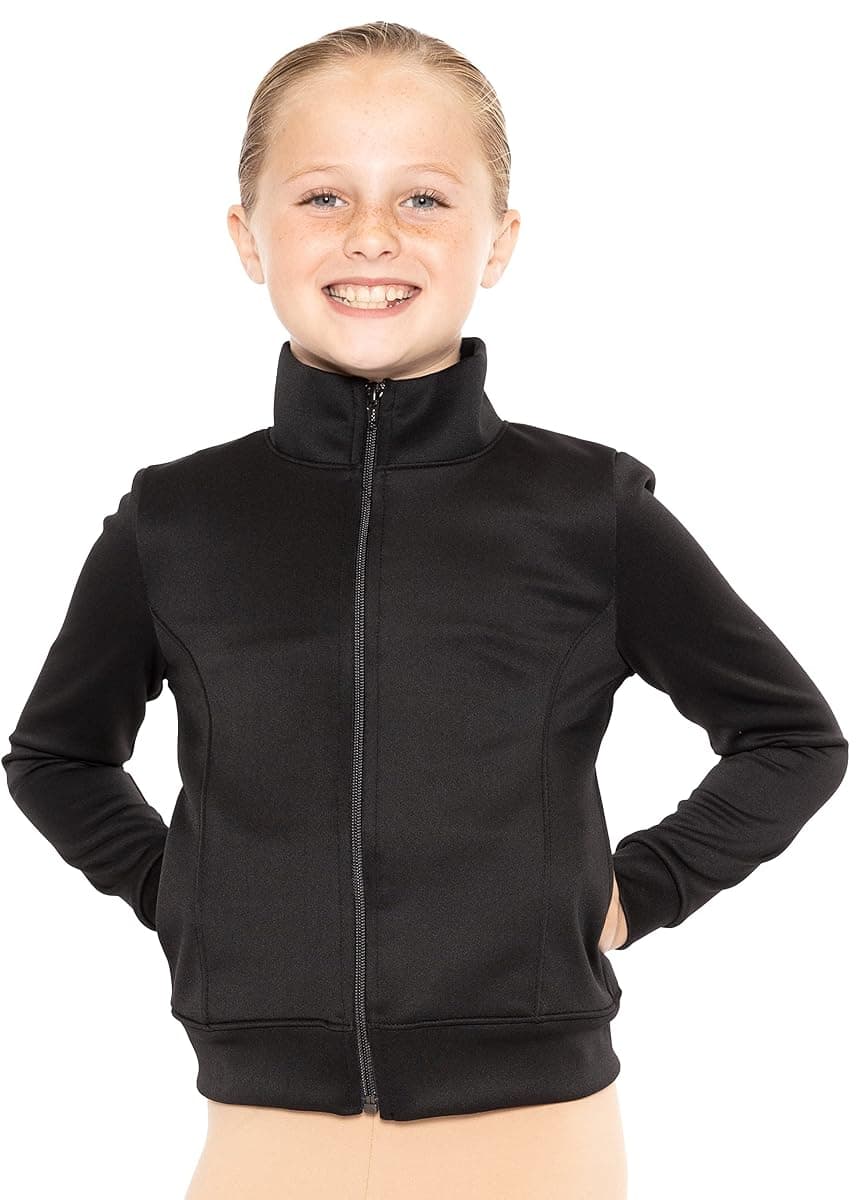 Stretch Is Comfort Techno Warm Up Jacket, Girls'