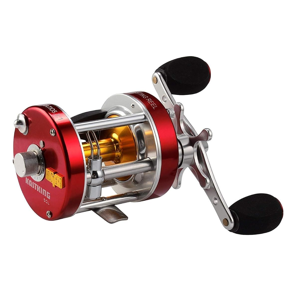 KastKing Rover Round Baitcast Reel, 60 Left