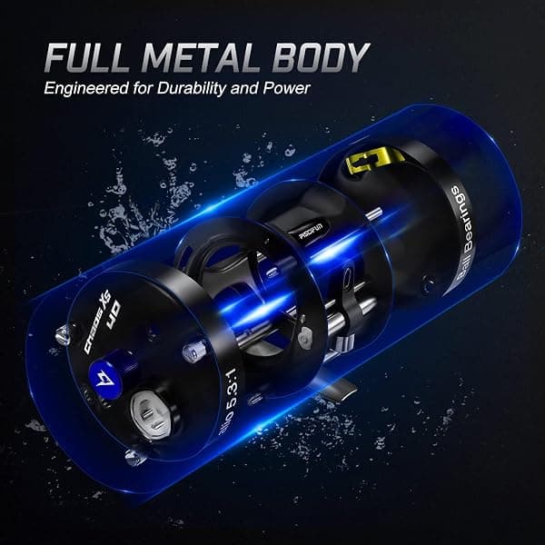 Piscifun Chaos XS Round Baitcast Reel, 50 Right — view 2 of 4