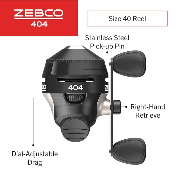 Zebco 404 Spincast Reel, Size 40 — view 2 of 4