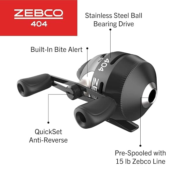 Zebco 404 Spincast Reel, Size 40 — view 3 of 4