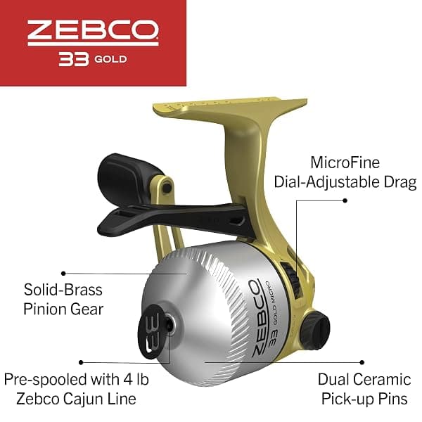 Zebco 33 Gold Micro Trigger Spincast Reel, 10 — view 3 of 4