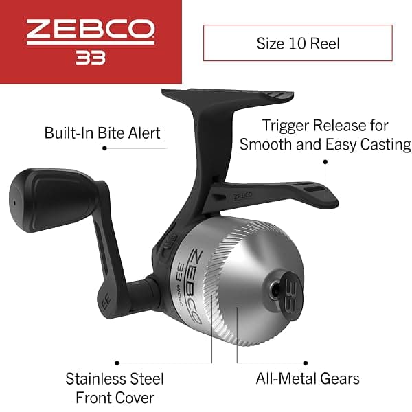 Zebco 33 Micro Triggerspin Reel, Size 10 — view 2 of 4