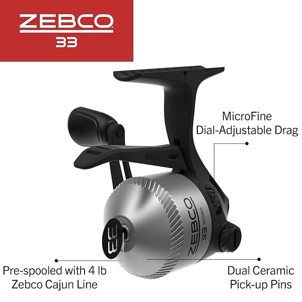 Zebco 33 Micro Triggerspin Reel, Size 10 — view 3 of 4