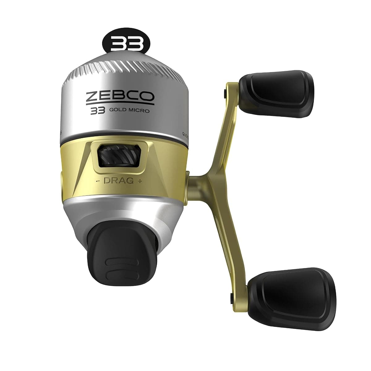 Zebco 33 Gold Micro Spincast Reel, Size 10