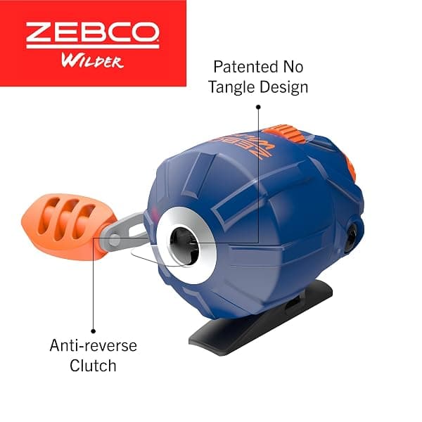 Zebco Wilder Kids Spincast Combo, 4'3", Size 20 — view 4 of 4
