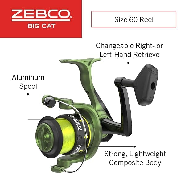 Zebco Big Cat Spinning Combo, 7' MH, Size 60 — view 3 of 4