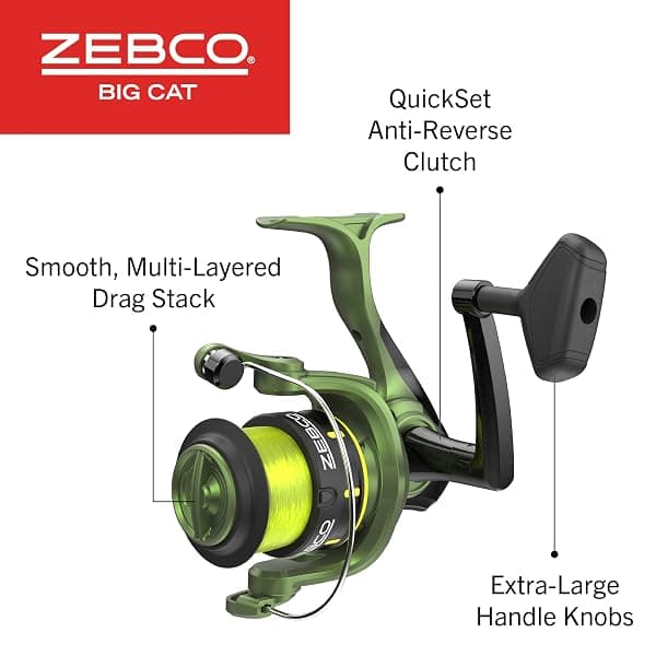 Zebco Big Cat Spinning Combo, 8' Heavy, Size 60 — view 4 of 4