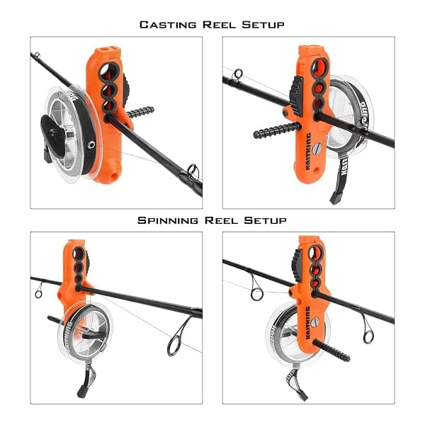 KastKing Radius Fishing Line Spooler, Orange — view 4 of 4