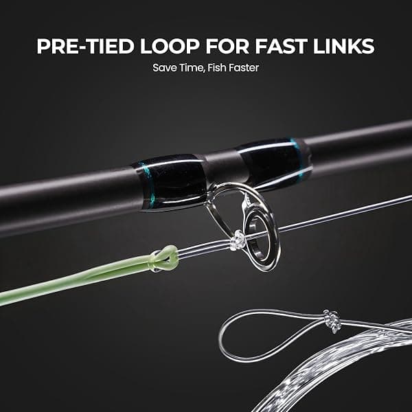 Piscifun Tapered Fly Leader, 9 ft, 3X, 6 Pack — view 3 of 4