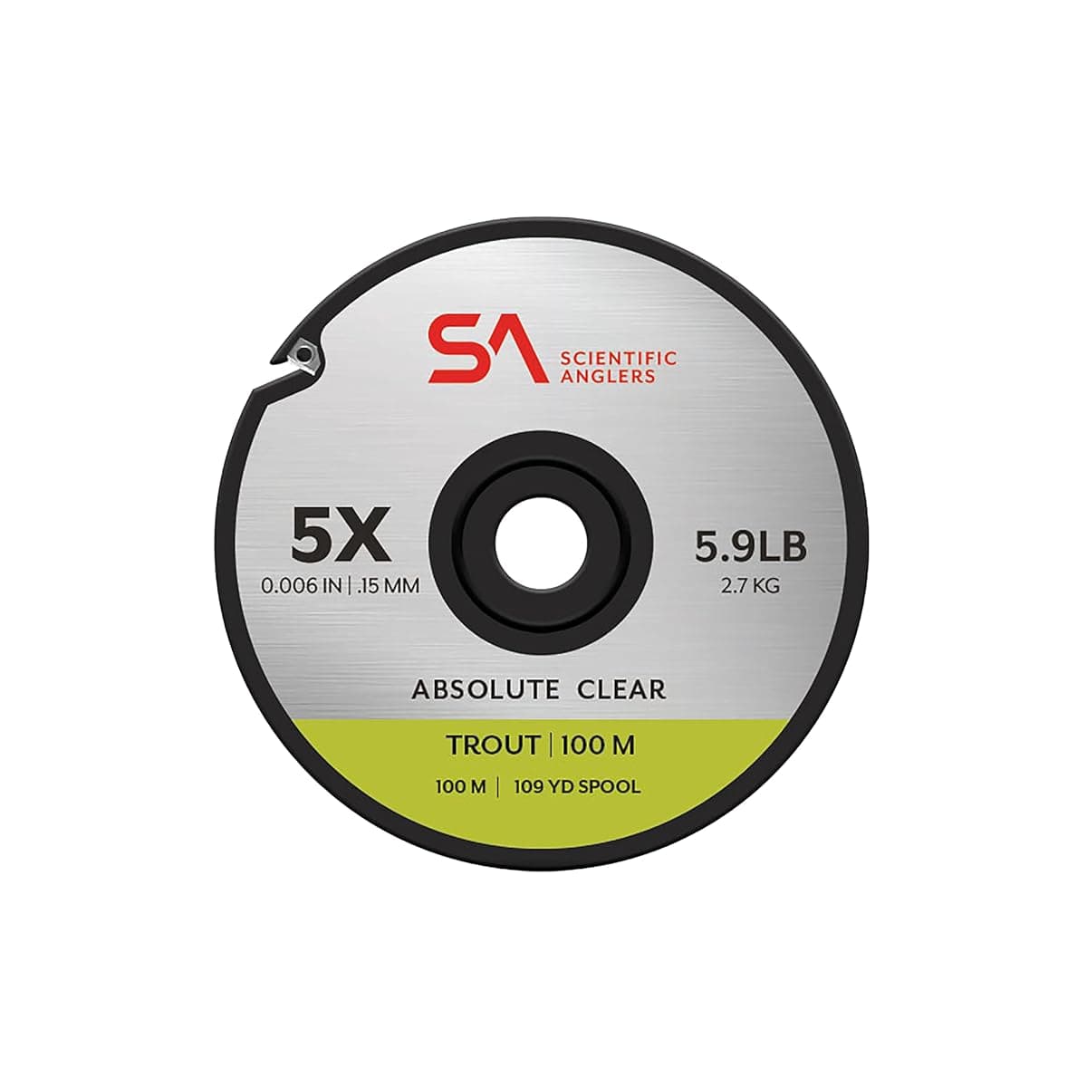 Scientific Anglers Absolute Trout Tippet, 5X, 100 m