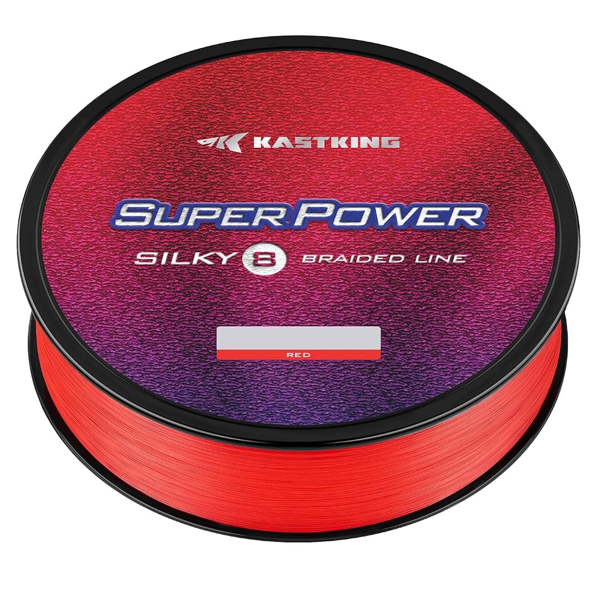 KastKing Silky8 Braid, 30 lb, 300 yd, Red