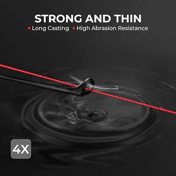 KastKing ColorShield Braid, 20 lb, 150 yd, Red — view 3 of 4