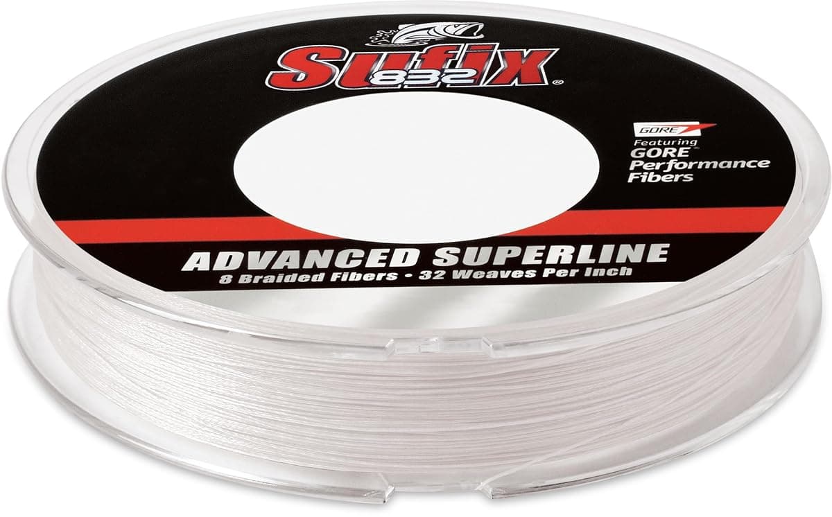 Sufix 832 Braid, 20 lb, 150 yd, Ghost