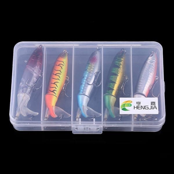 HENGJIA Topwater Prop Lure, 4.05 in, Yellow — view 3 of 4