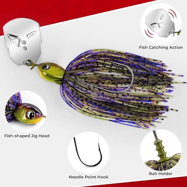 MadBite Bladed Jigs, 5-Pack, 3/8 oz — view 2 of 4
