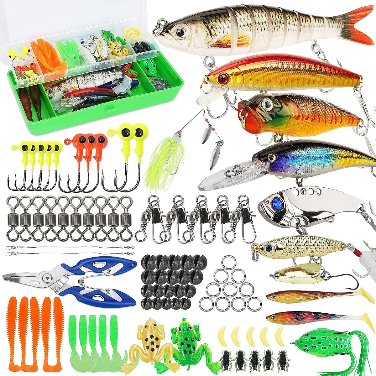 SMMYMGF Lure and Tackle Kit, 92 Pieces