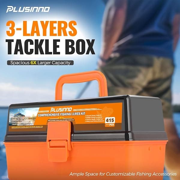 PLUSINNO 3-Layer Tackle Box Kit, 415 Pieces — view 2 of 4