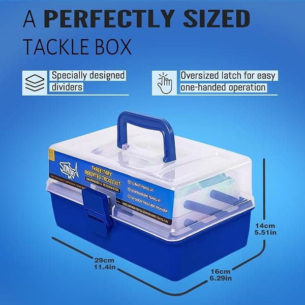 Vipfish 3-Layer Tackle Box Kit, 448 Pieces — view 3 of 4
