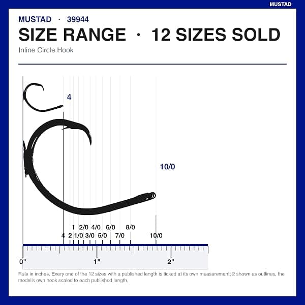 Mustad Demon Perfect Circle Inline 2/0, 50-Pack — view 3 of 4