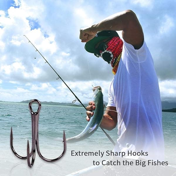 UCEC Treble Hooks, Sizes 2 to 10, 50 Pieces — view 4 of 4