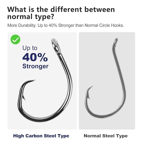 UCEC Inline Circle Hooks, 4/0 to 8/0, 50 Pieces — view 3 of 4