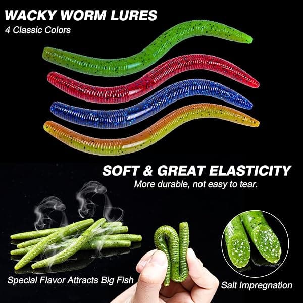 Goture Wacky Rig Kit with Tool and Worms, 143 Pcs — view 3 of 4