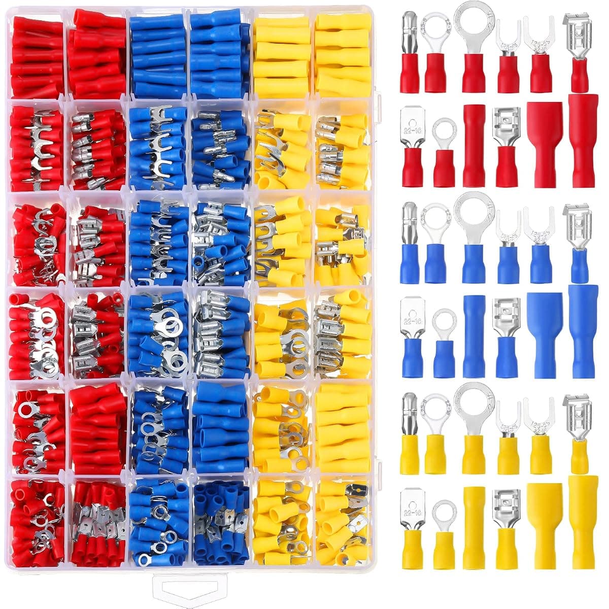 Hoteam Insulated Wire Connector Kit, 1200 Pieces