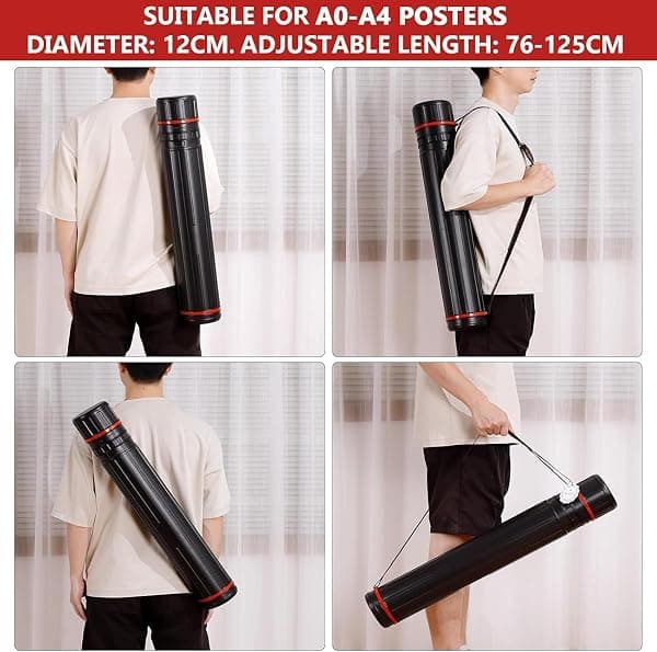 DEWEL Telescoping Rod and Poster Tube, 30-51 in — view 4 of 4